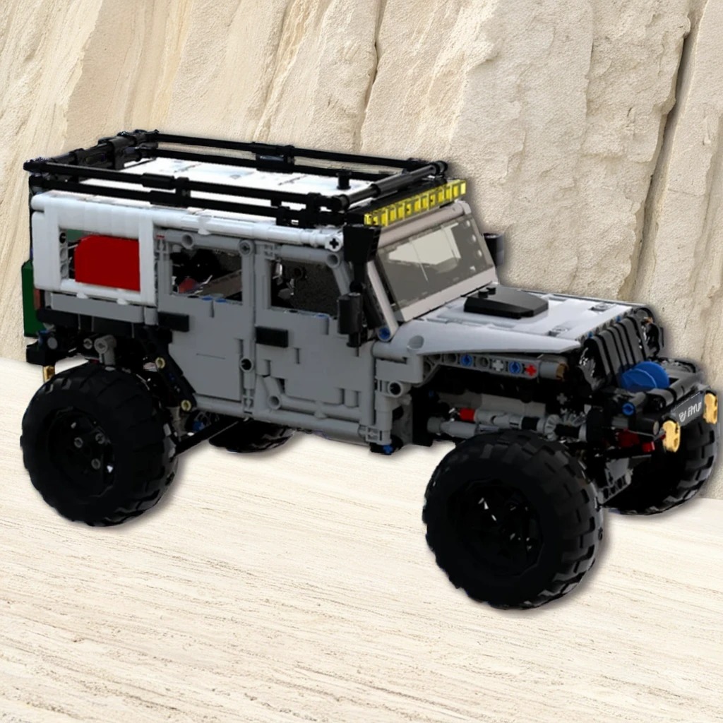 1260pcs MOC LXF Jeeped Wrangle - Kids Toys Jeep 评论和价格