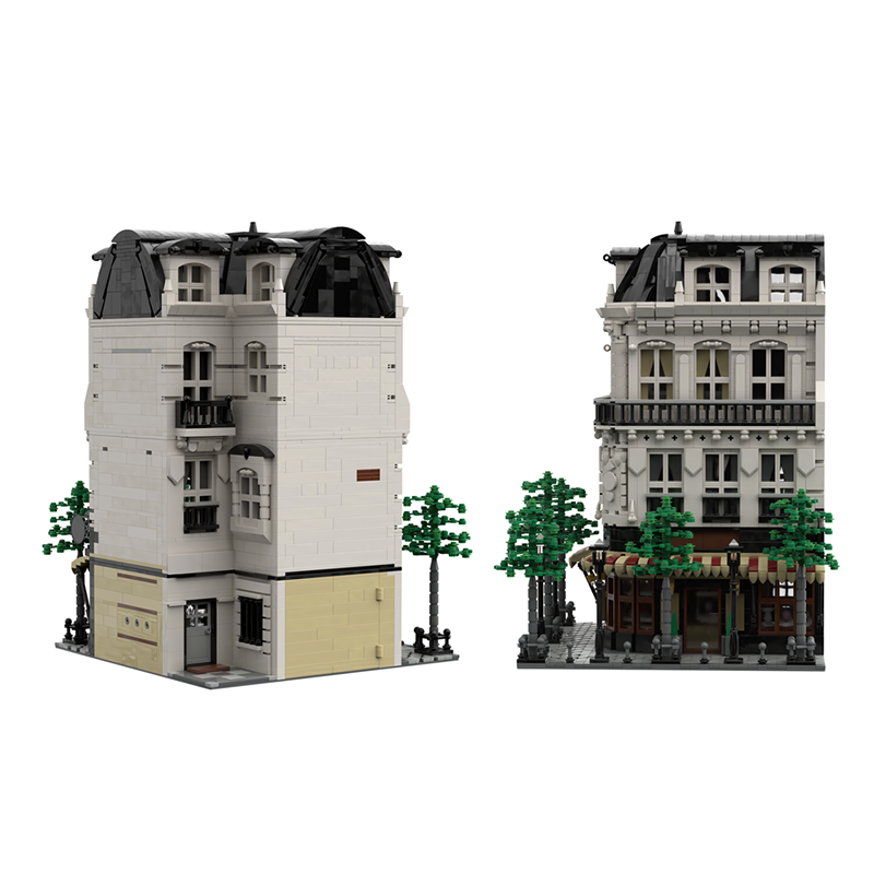 4204pcs MOC Paris Boulangerie  - Kids Toys Paris 评论和价格