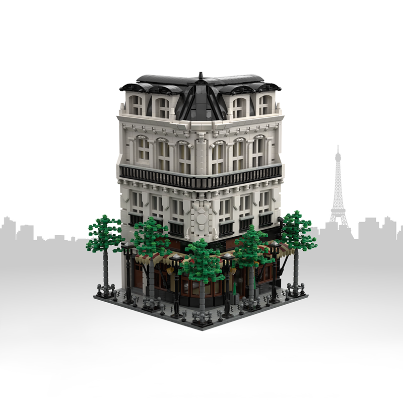 4204pcs MOC Paris Boulangerie  - Kids Toys Paris 评论和价格
