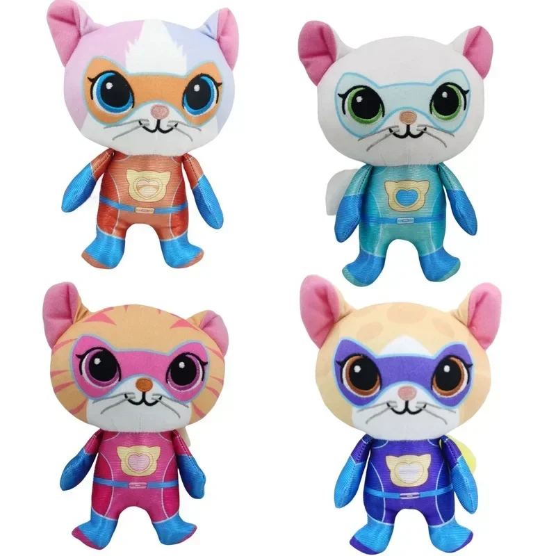 4pcs Super Kitties Team Anime  - Kids Toys Yellow 评论和价格