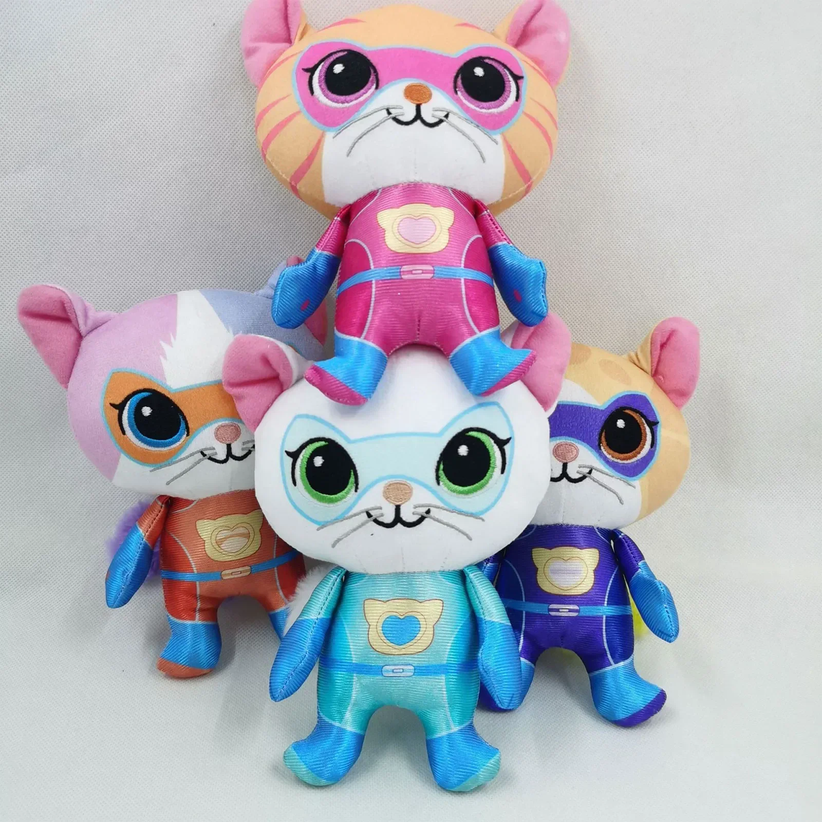 4pcs Super Kitties Team Anime  - Kids Toys Yellow 评论和价格