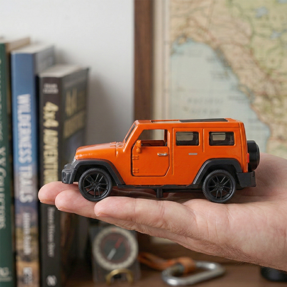 1:43 Orange Jeep Wrangler Die- - Kids Toys Jeep 评论和价格