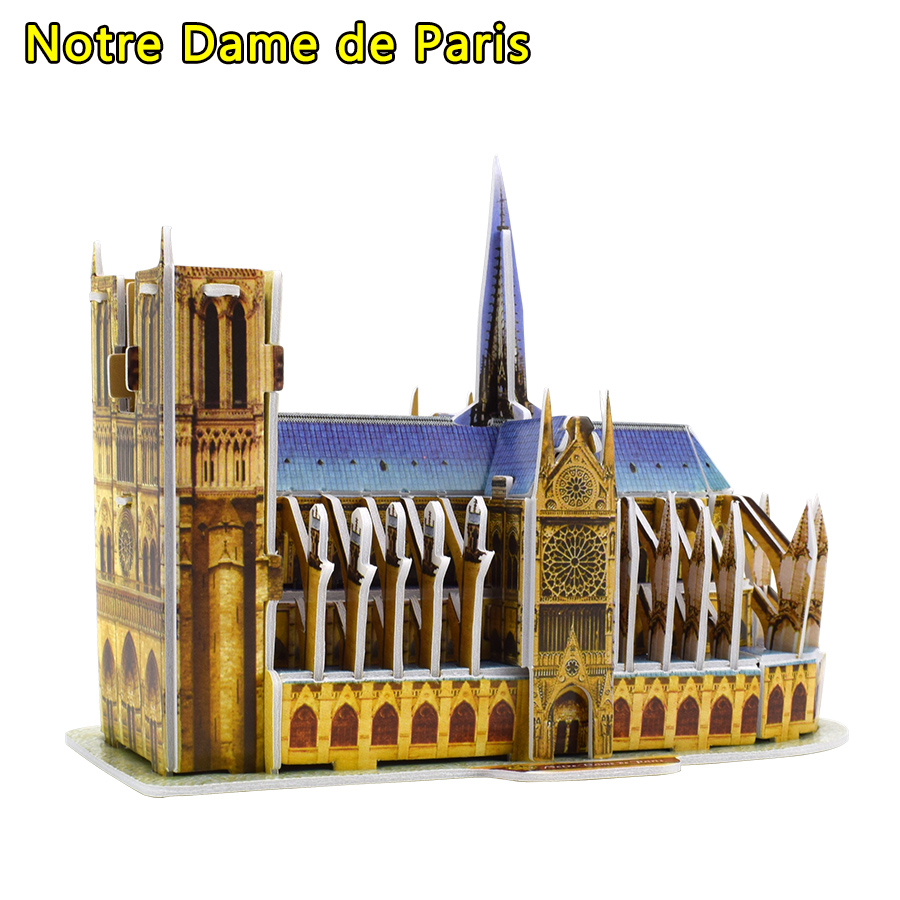3D Puzzle Notre Dame De Paris  - Kids Toys Paris 评论和价格