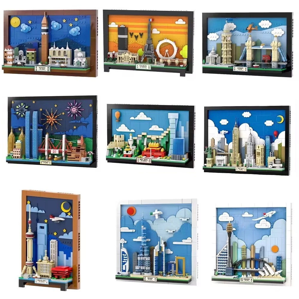City Postcard Puzzle Blocks MO - Kids Toys Paris 评论和价格