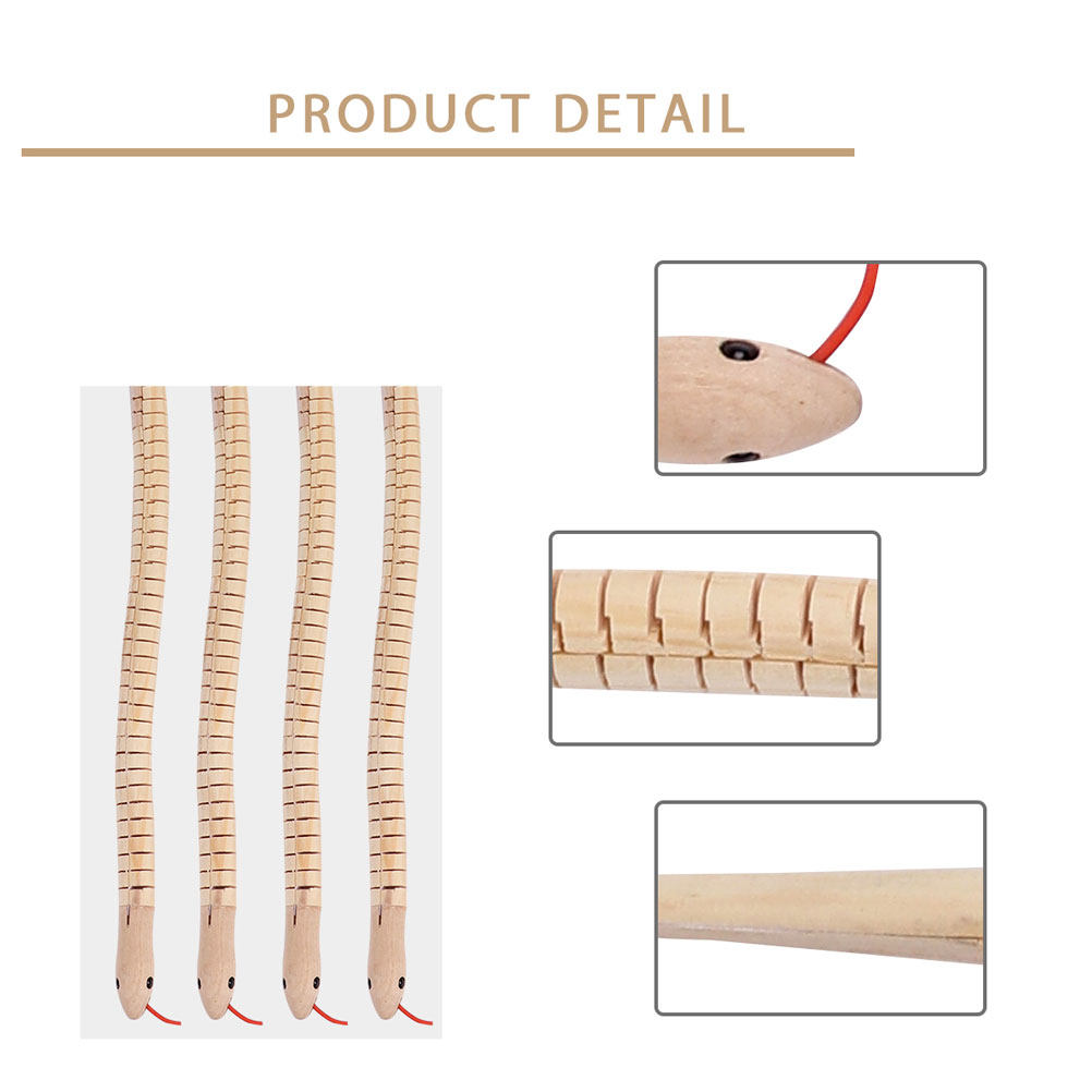 8Pcs Simulation Wooden Snake R - Kids Toys Vehicle 评论和价格