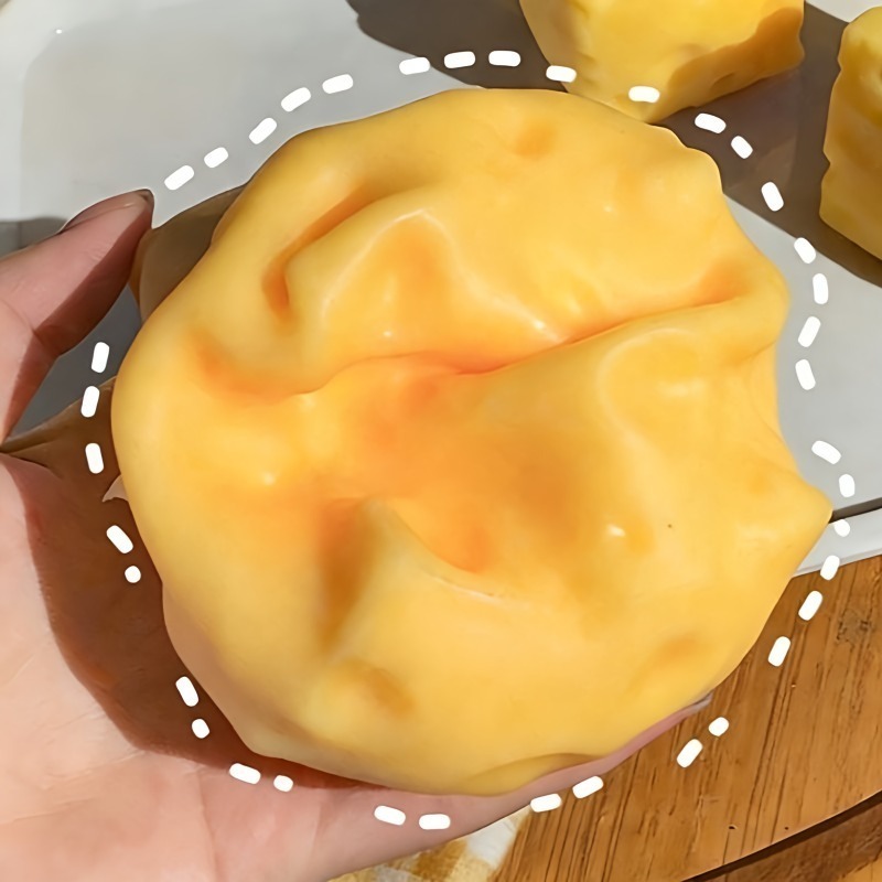 @Dark Yellow Cheese Cube Stres - Kids Toys Yellow 评论和价格